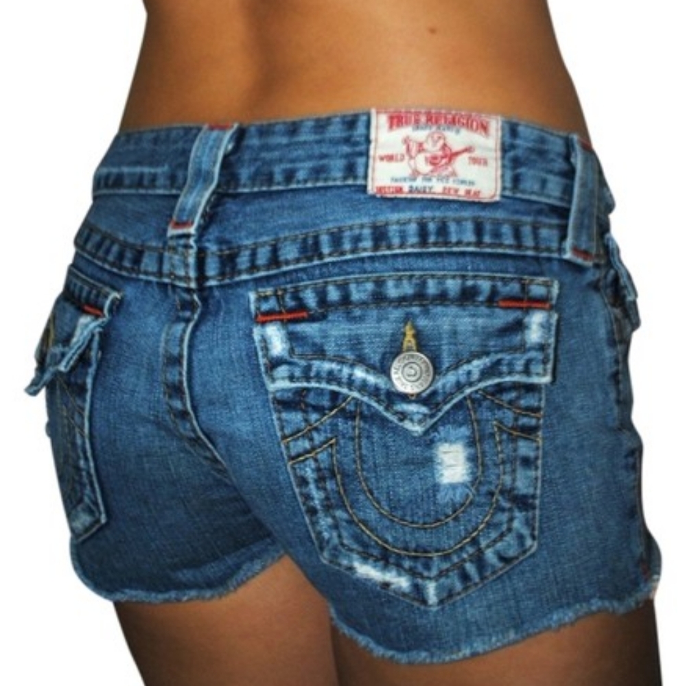 EUC True Religion Daisy Duke Jean Shorts